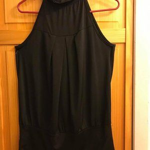 Women's black sleeveless top